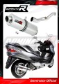 BURGMAN 400 EXHAUST Suzuki Muffler Auspuff Sportauspuff Silencer Echappement Silencieux Scarico Scarichi Escape Wydech Tłumik OVAL 2007 - 2016 Dominator 